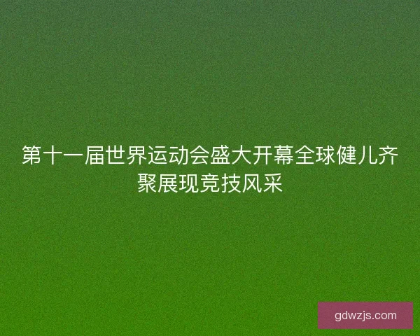 第十一届世界运动会盛大开幕全球健儿齐聚展现竞技风采